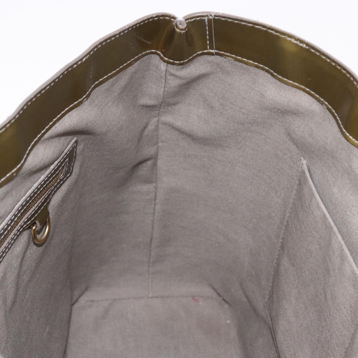 LOUIS VUITTON Monogram Vernis Wilshire GM Tote Bag Gris Art Deco LV Auth ep14862