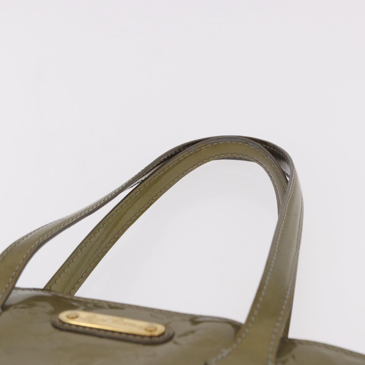 LOUIS VUITTON Monogram Vernis Wilshire GM Tote Bag Gris Art Deco LV Auth ep14862