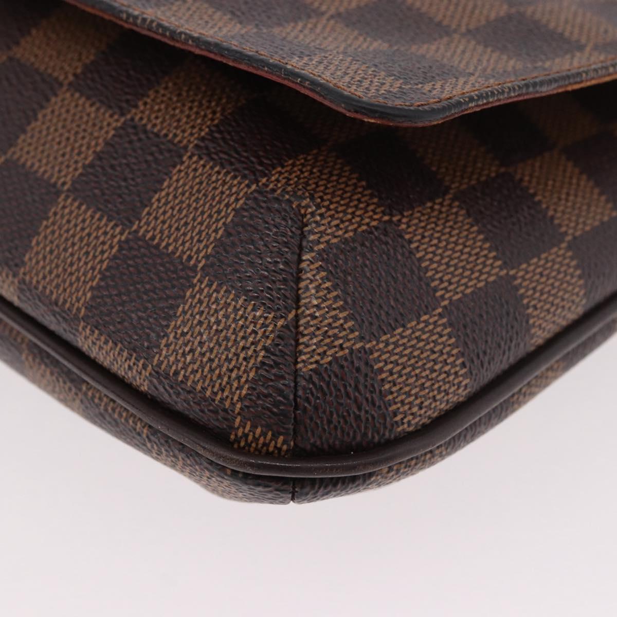 LOUIS VUITTON Damier Ebene Musette Tango Shoulder Bag N51301 LV Auth ep14865