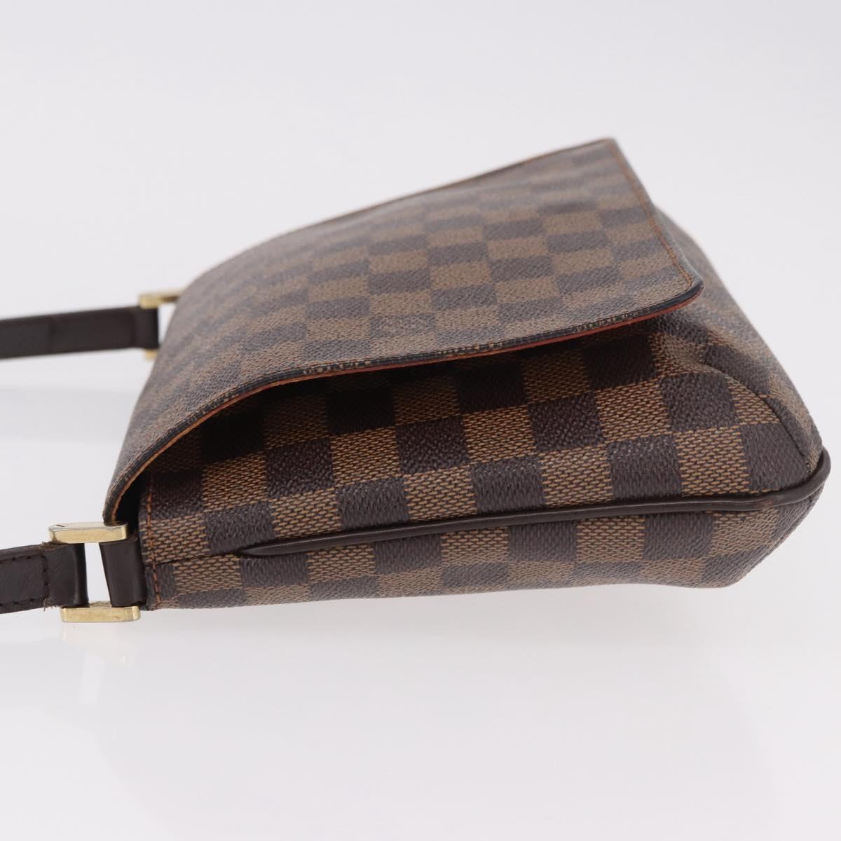 LOUIS VUITTON Damier Ebene Musette Tango Shoulder Bag N51301 LV Auth ep14865