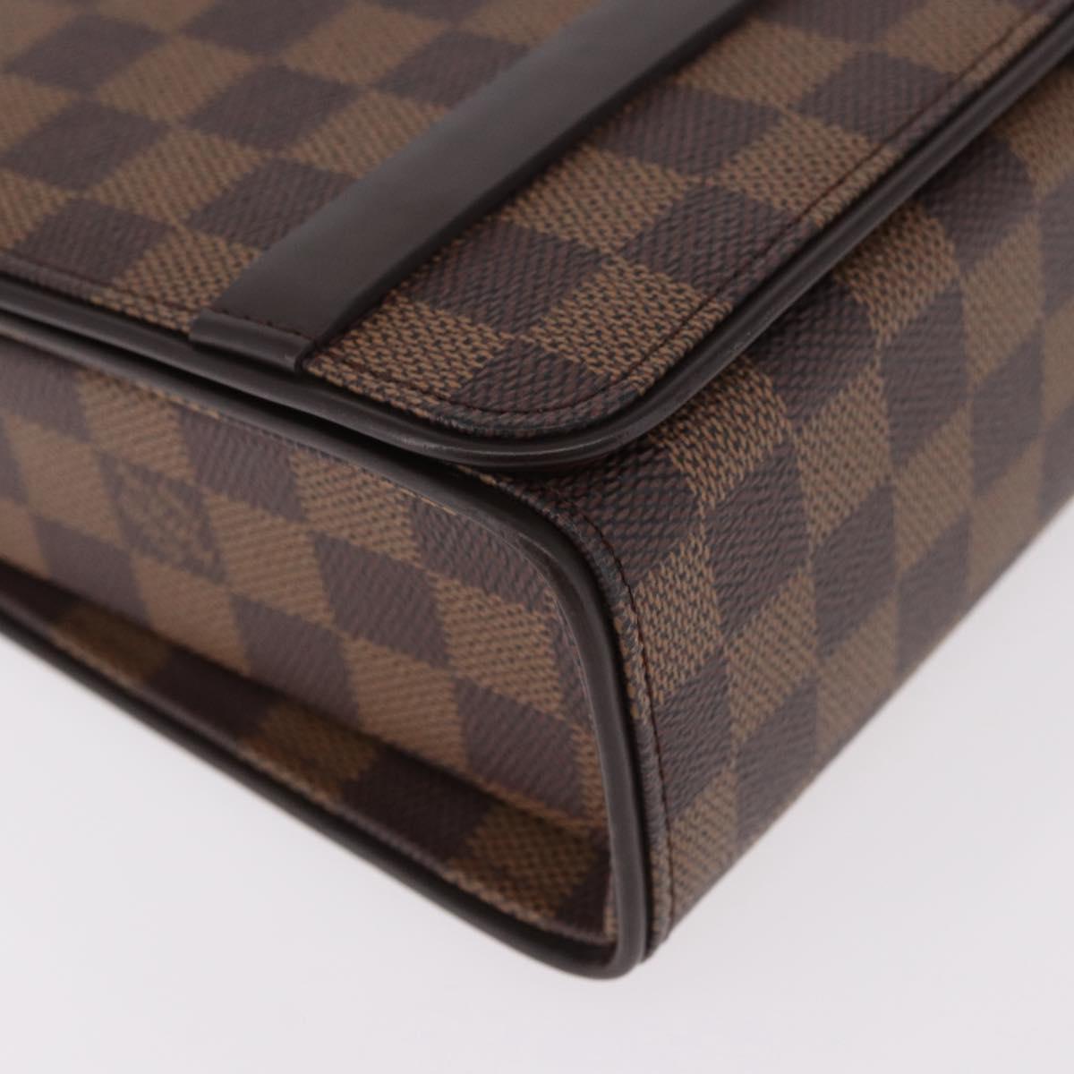 LOUIS VUITTON Damier Ebene Tribeca Ron Shoulder Bag N51160 LV Auth ep14870V