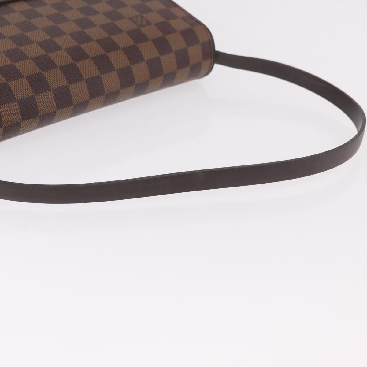 LOUIS VUITTON Damier Ebene Tribeca Ron Shoulder Bag N51160 LV Auth ep14870V