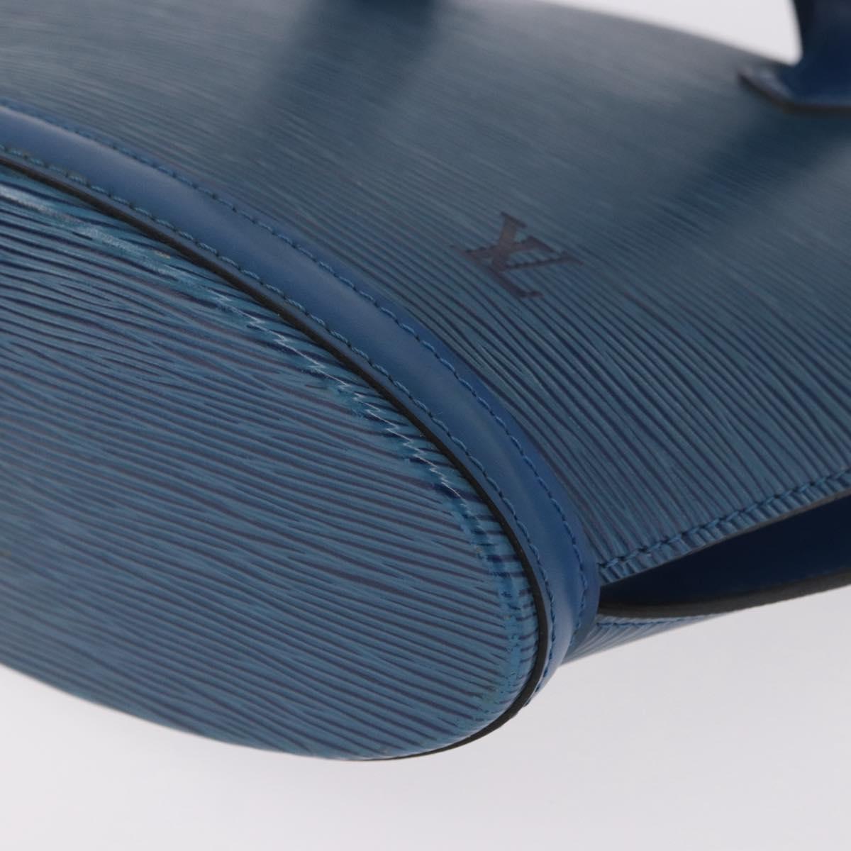 LOUIS VUITTON Epi Saint Jacques Shoulder Bag Blue M52275 LV Auth ep14878
