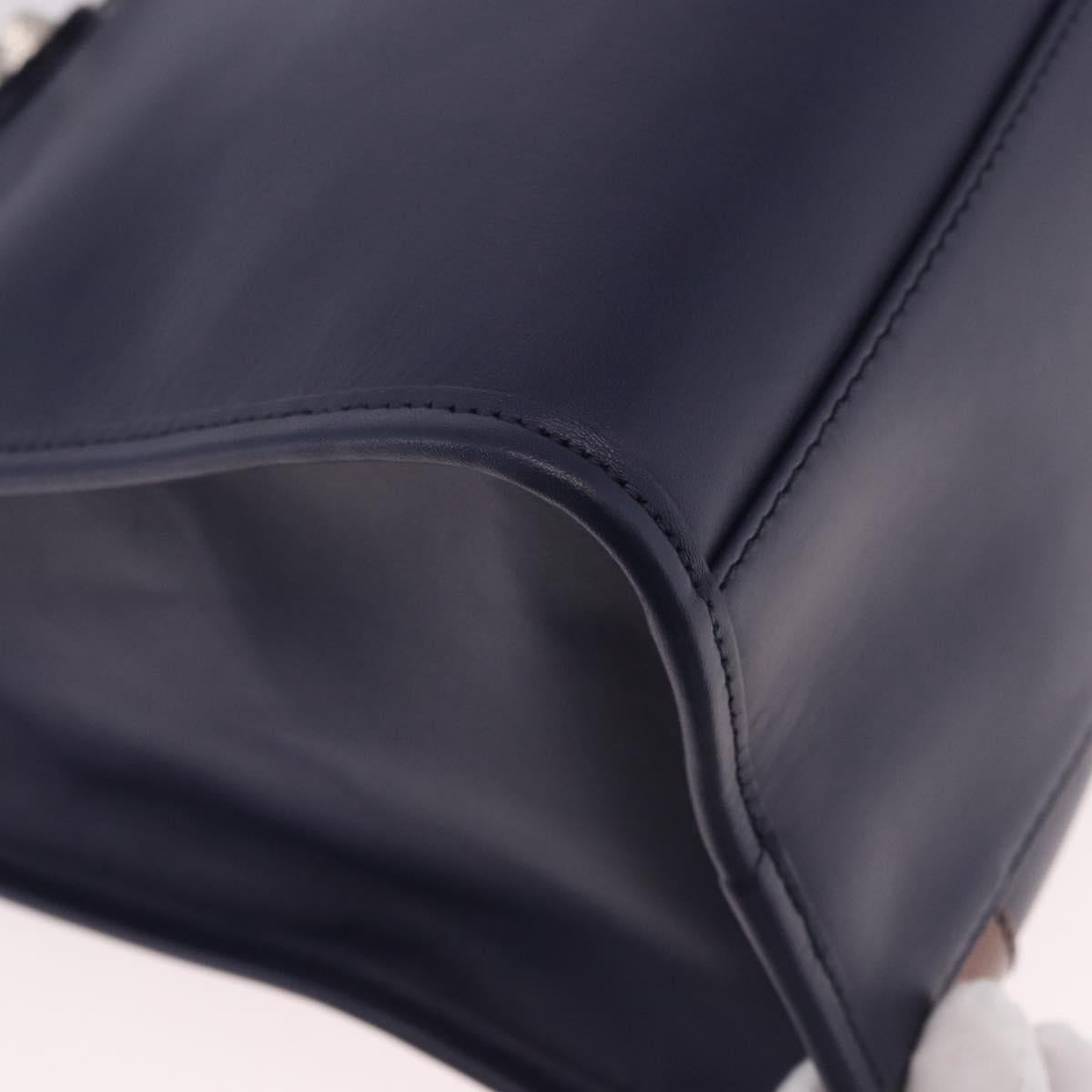 BALENCIAGA The Giant City Bag Leather Outlet 2way Navy 281770 Auth ep14879SAM