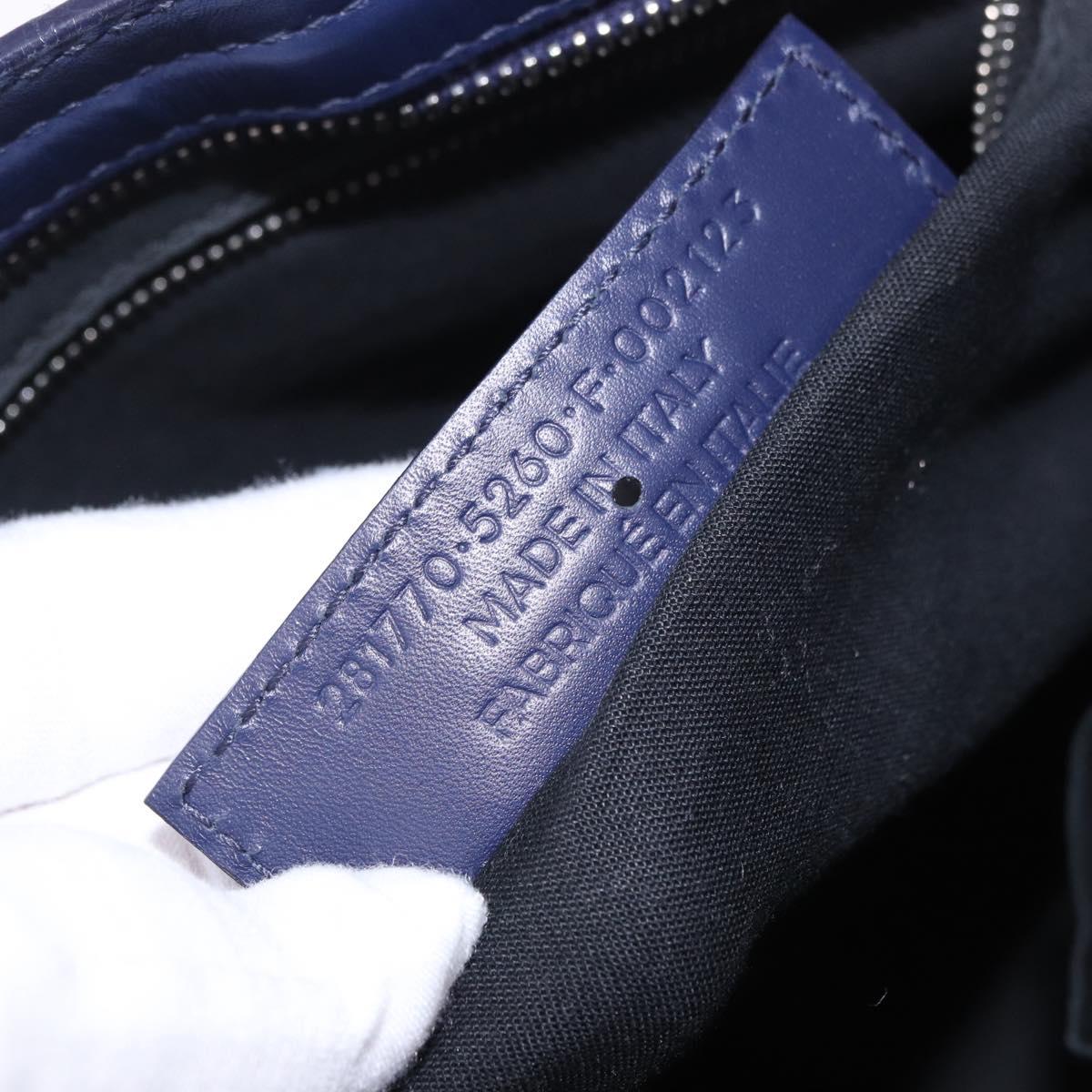 BALENCIAGA The Giant City Bag Leather Outlet 2way Navy 281770 Auth ep14879SAM