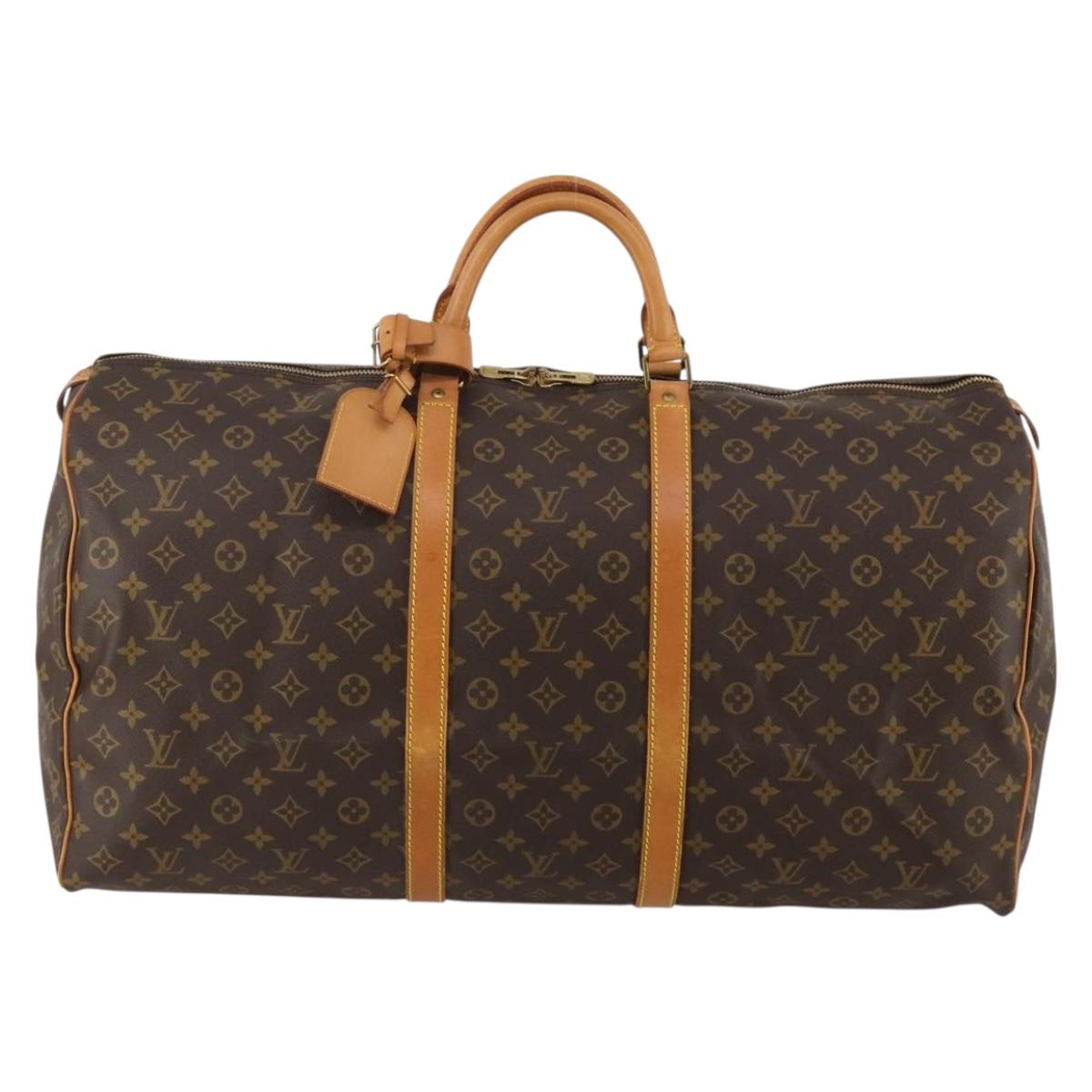 LOUIS VUITTON Monogram Keepall 60 Boston Bag M41422 LV Auth ep14883V