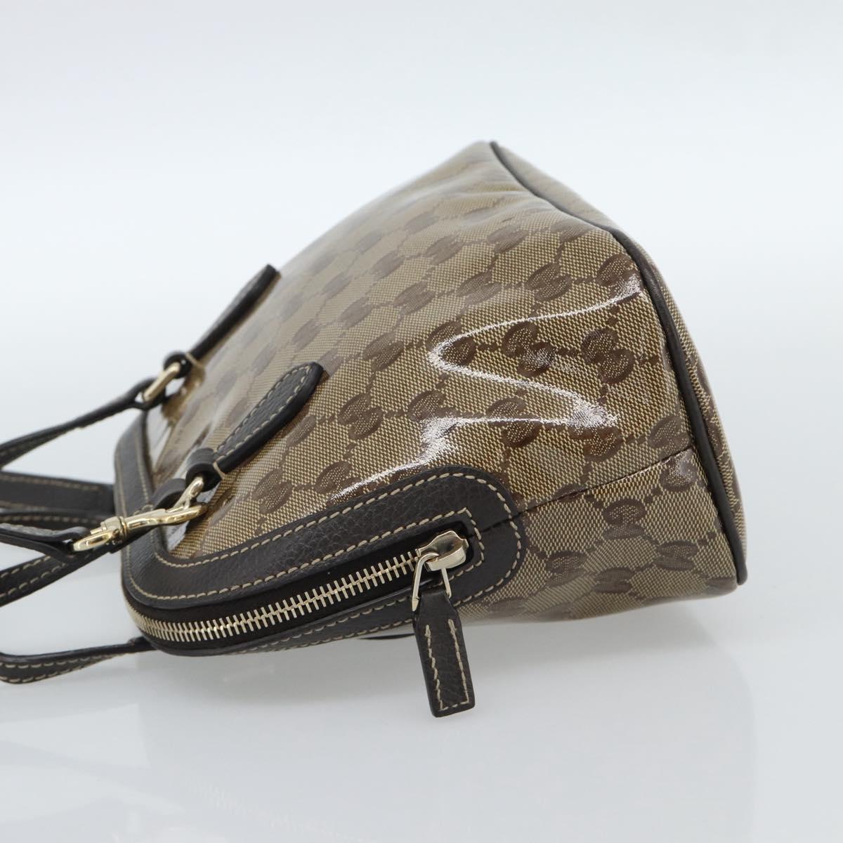 GUCCI GG Crystal Bag Coated Canvas 2way Outlet Beige Gold 341504 Auth ep14887V