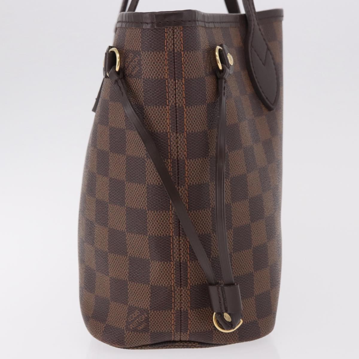 LOUIS VUITTON Damier Ebene Neverfull PM Tote Bag N51109 LV Auth ep14892A