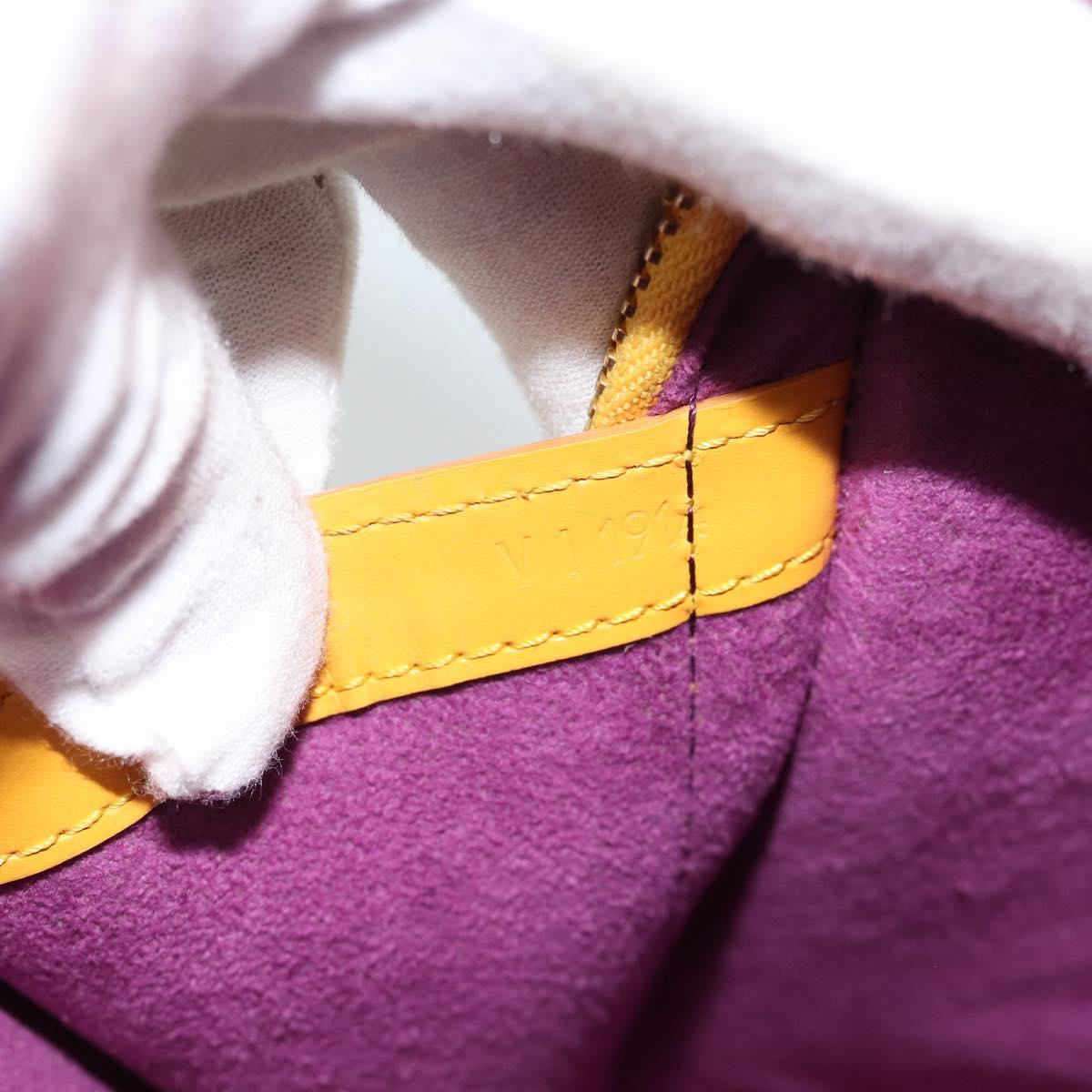 LOUIS VUITTON Epi Coblanc Shoulder Bag Yellow M52293 LV Auth ep14894