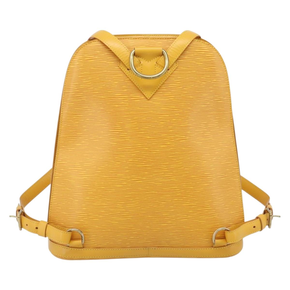 LOUIS VUITTON Epi Coblanc Shoulder Bag Yellow M52293 LV Auth ep14894