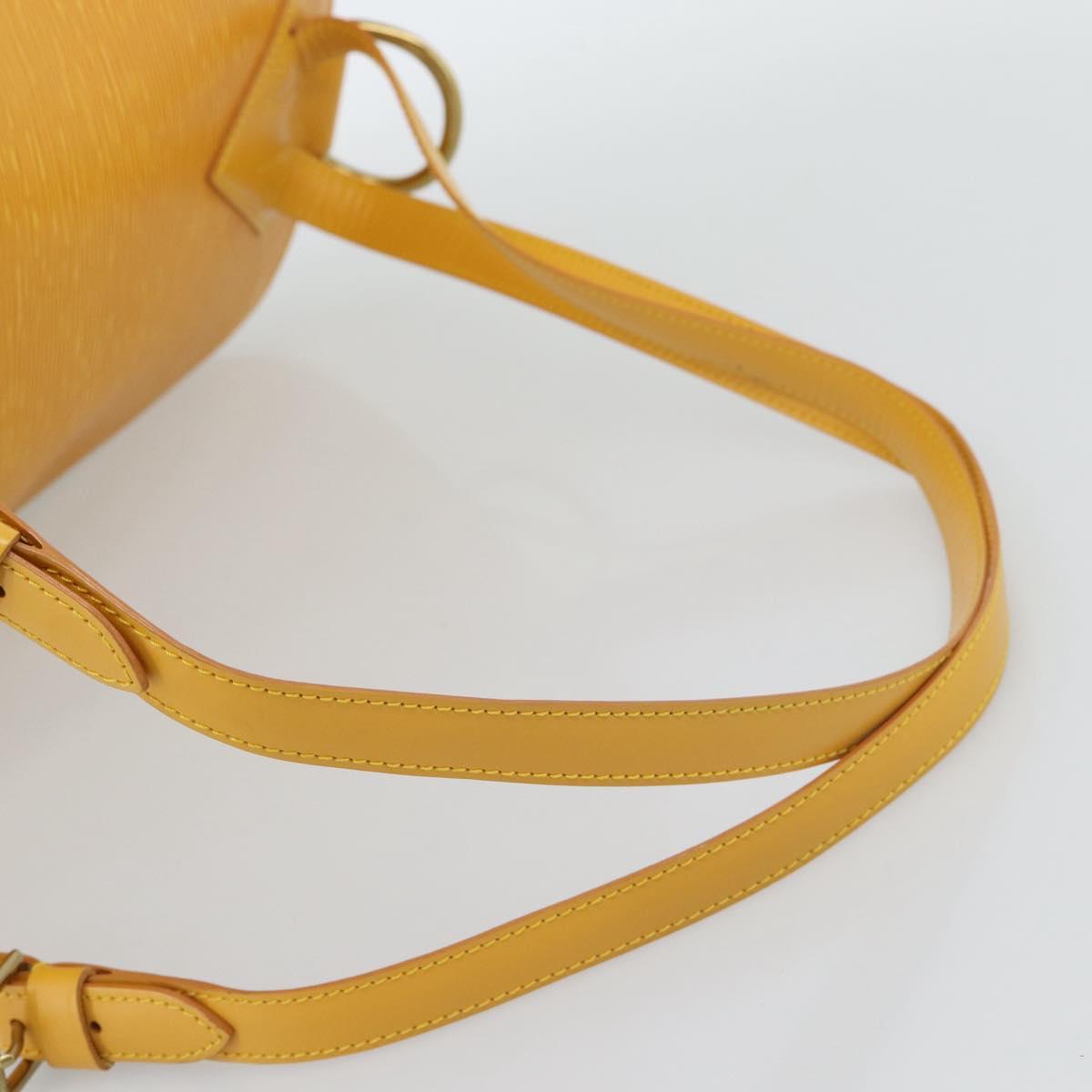 LOUIS VUITTON Epi Coblanc Shoulder Bag Yellow M52293 LV Auth ep14894