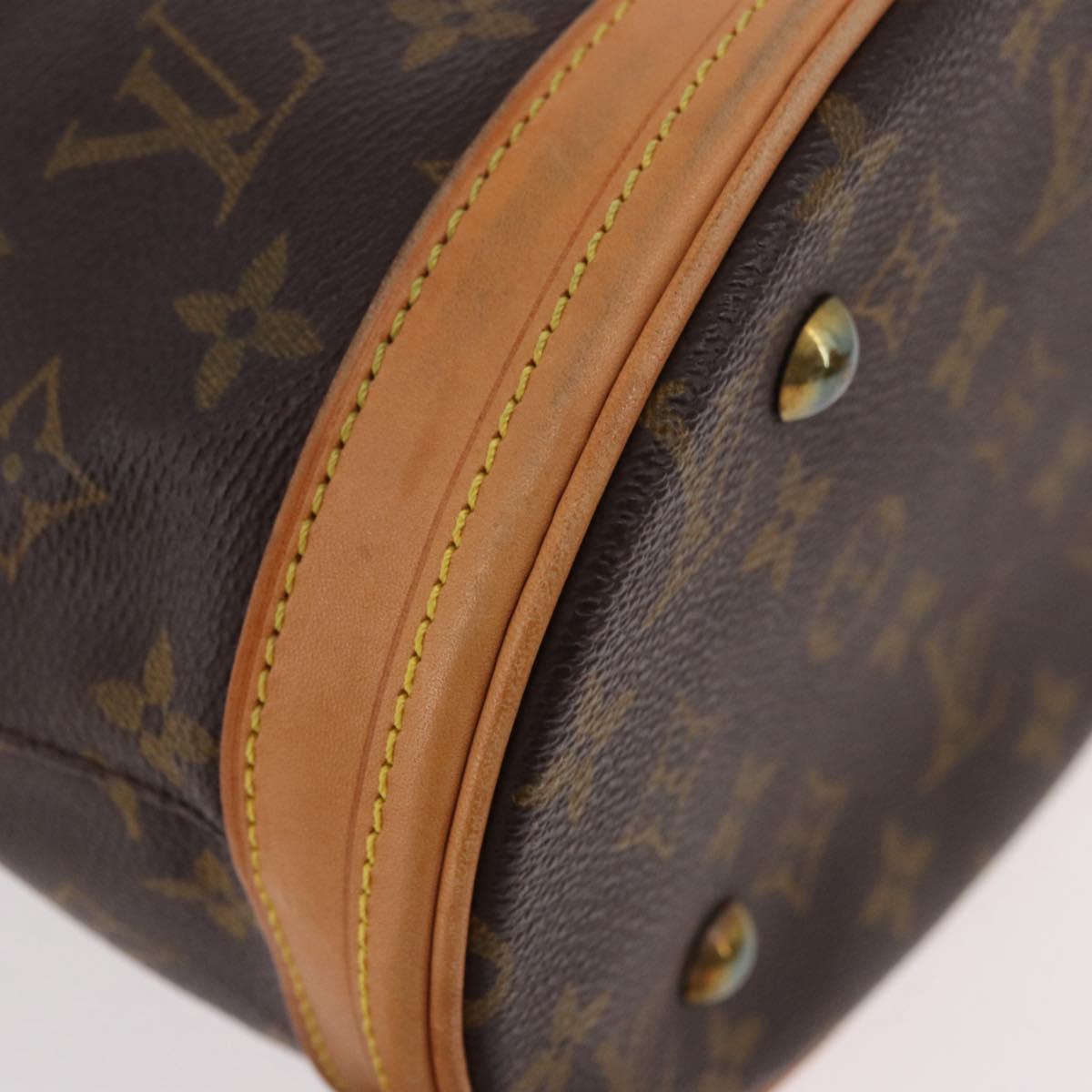 LOUIS VUITTON Monogram Bucket PM Shoulder Bag M42238 LV Auth ep14899V