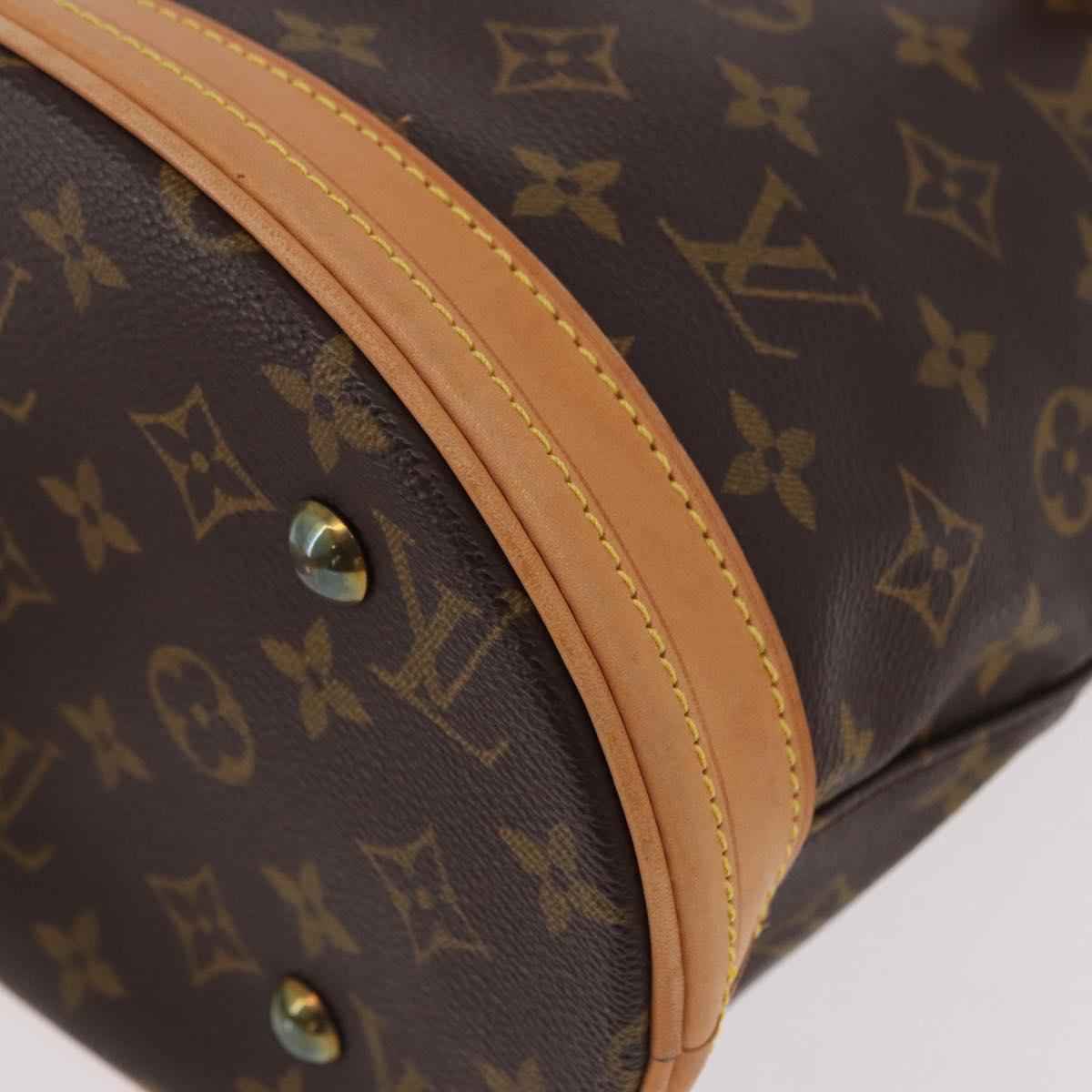 LOUIS VUITTON Monogram Bucket PM Shoulder Bag M42238 LV Auth ep14899V