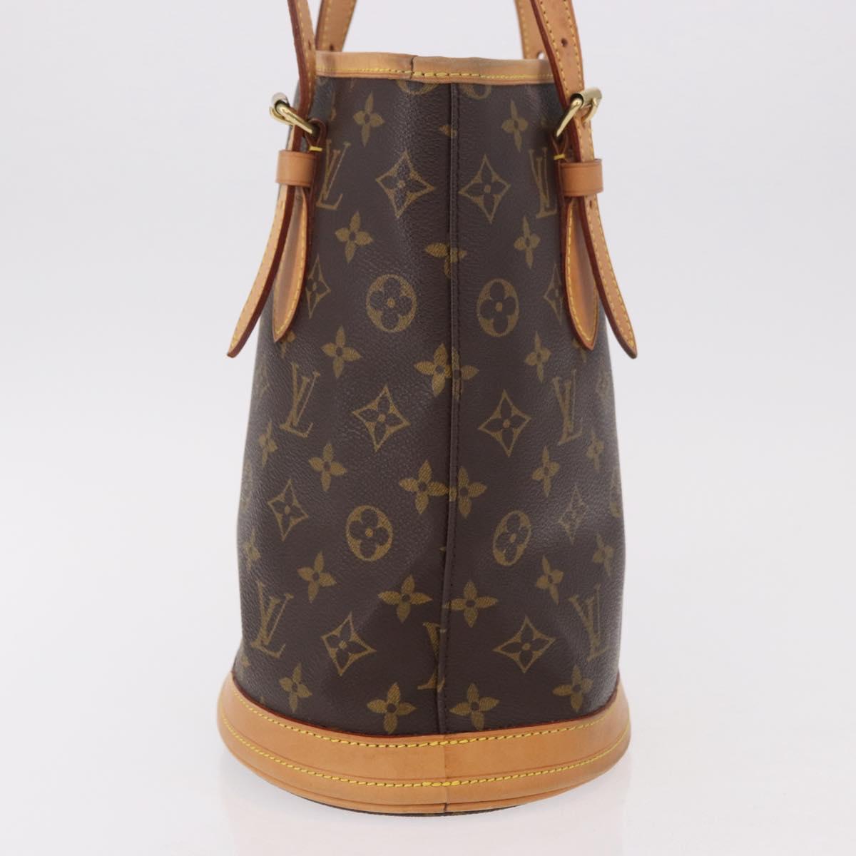 LOUIS VUITTON Monogram Bucket PM Shoulder Bag M42238 LV Auth ep14899V