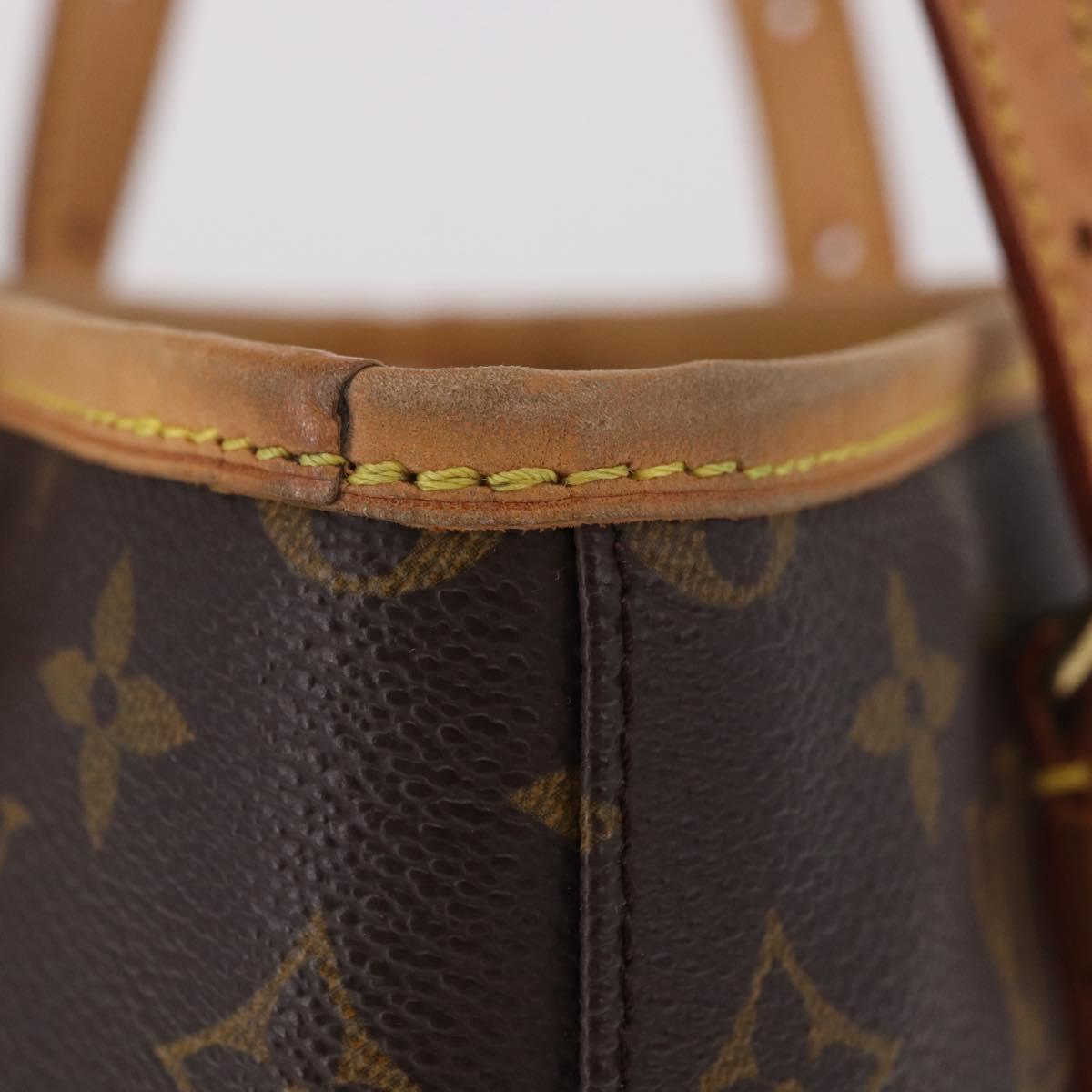 LOUIS VUITTON Monogram Bucket PM Shoulder Bag M42238 LV Auth ep14899V