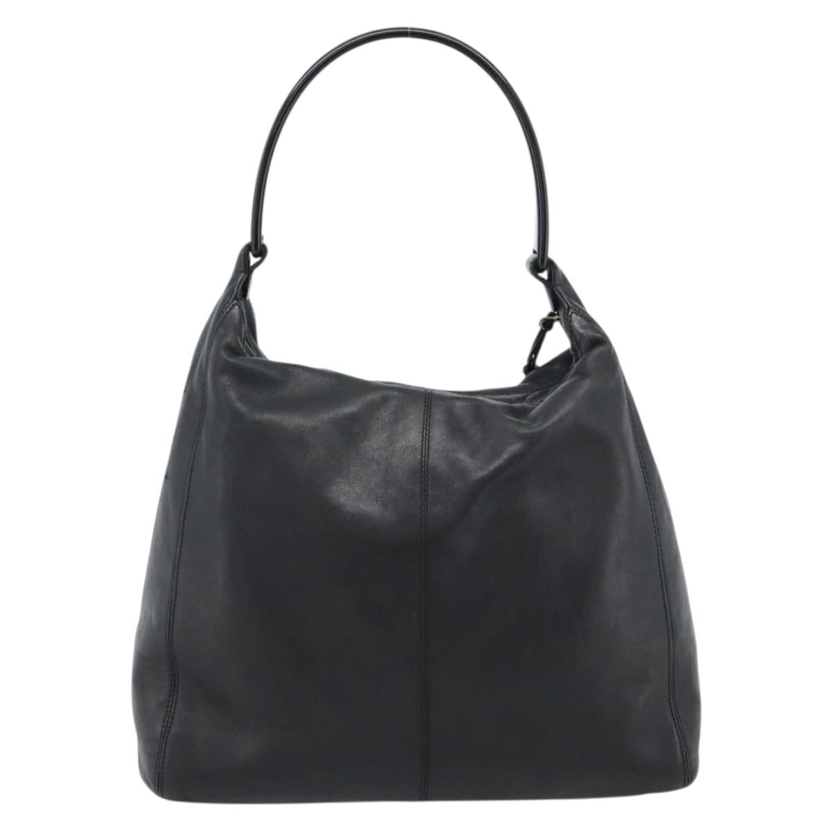 CHANEL Shoulder Bag Calf Skin Black CC Auth ep14908SAV