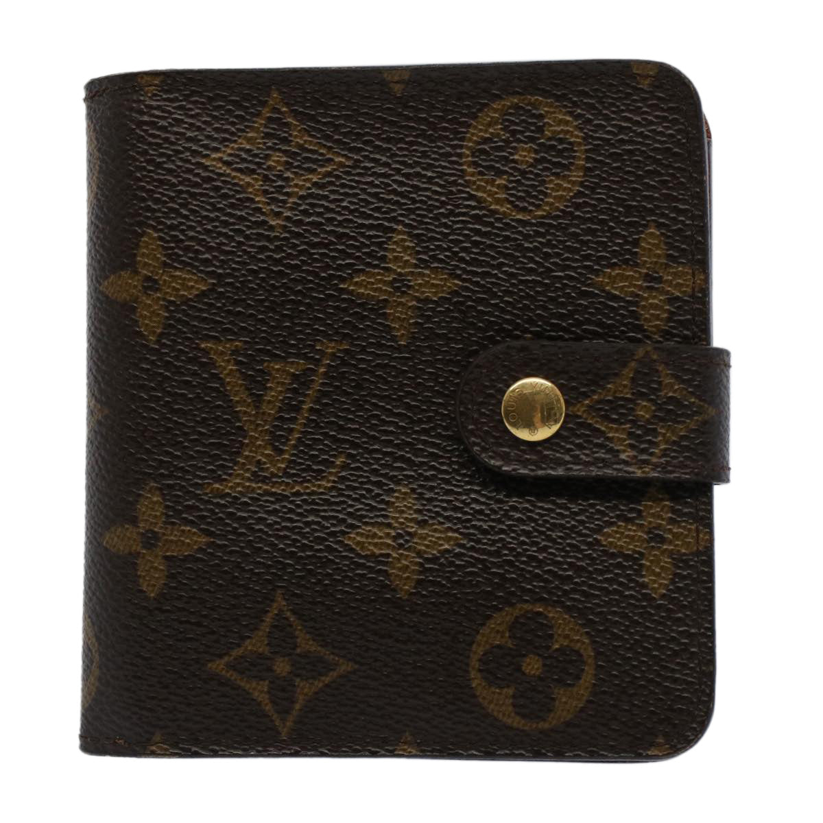 LOUIS VUITTON Monogram Compact Zip Wallet M61667 LV Auth ep1491