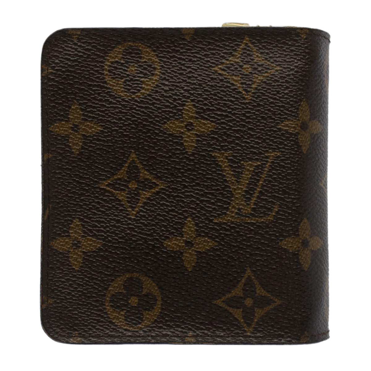 LOUIS VUITTON Monogram Compact Zip Wallet M61667 LV Auth ep1491