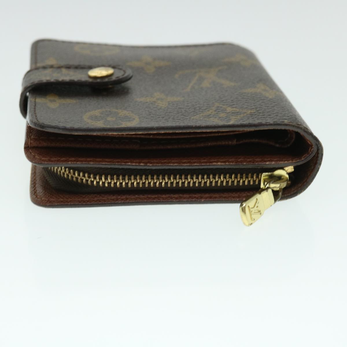 LOUIS VUITTON Monogram Compact Zip Wallet M61667 LV Auth ep1491