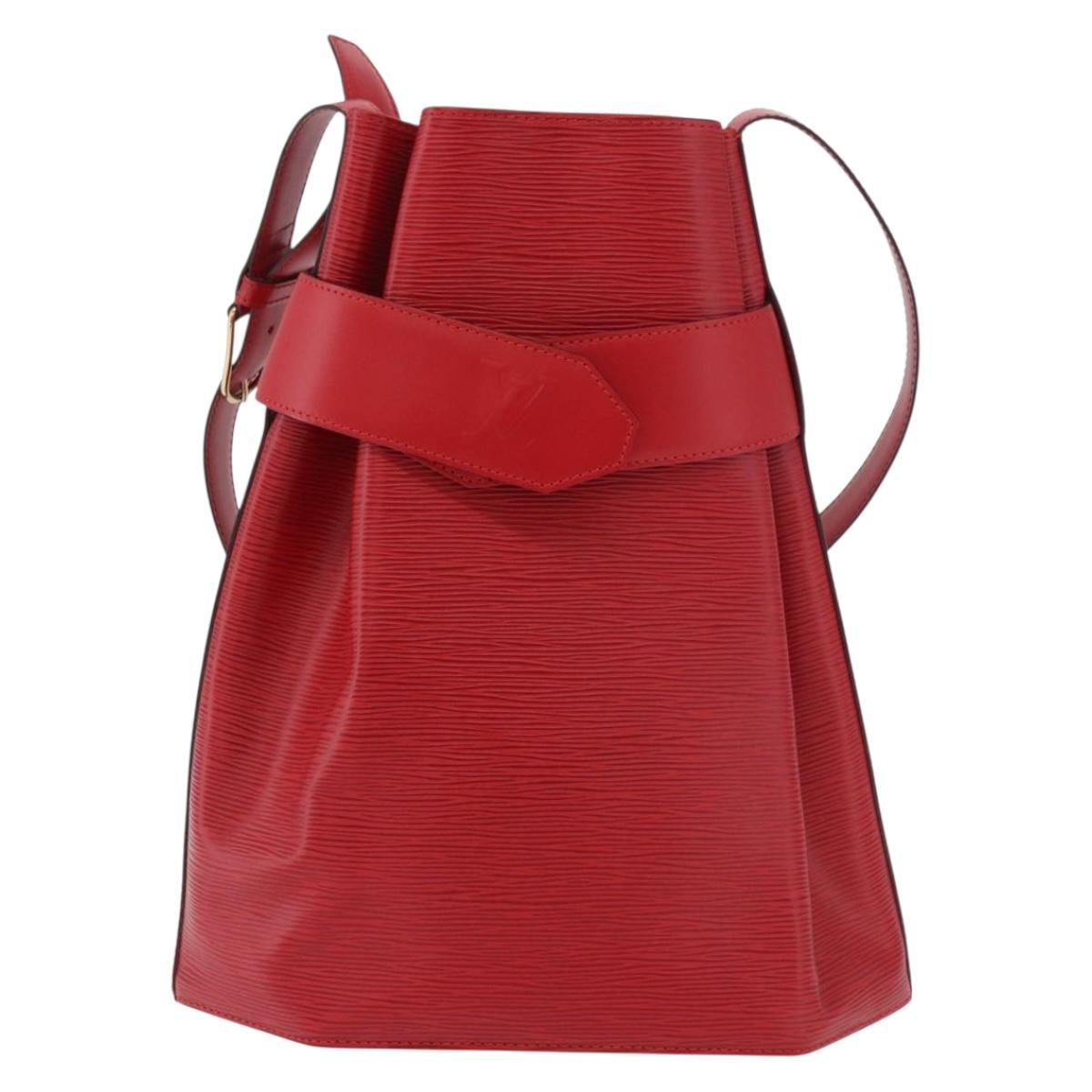LOUIS VUITTON Epi Sac Depaule GM Shoulder Bag Red M80197 LV Auth ep14911A