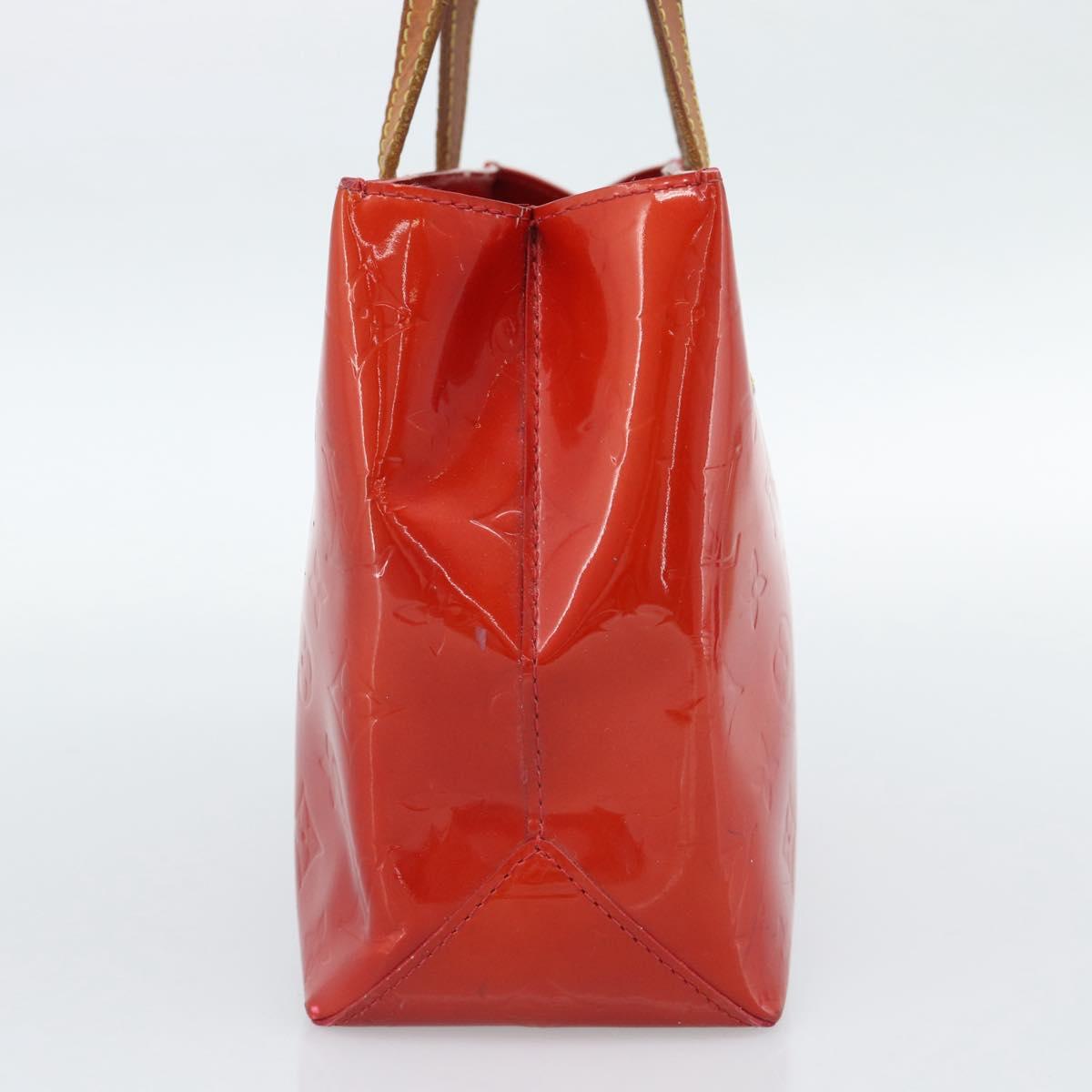 LOUIS VUITTON Monogram Vernis Reade PM Hand Bag Red Rouge M91088 LV Auth ep14916
