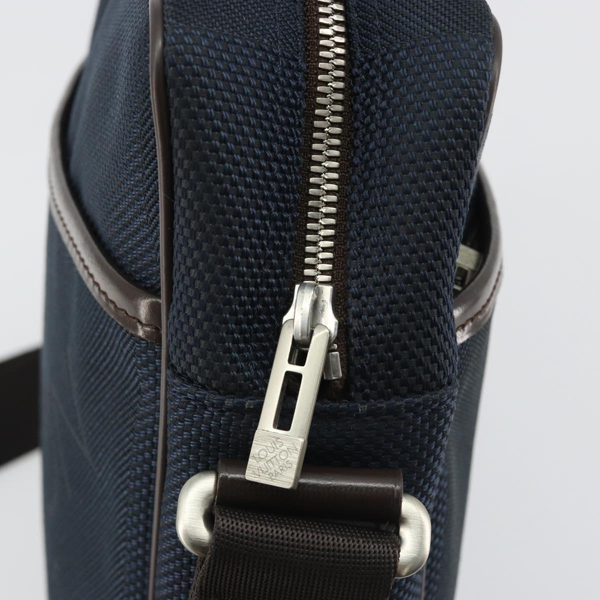 LOUIS VUITTON Damier Geant Citadan NM Shoulder Bag Navy N41437 LV Auth ep14919V