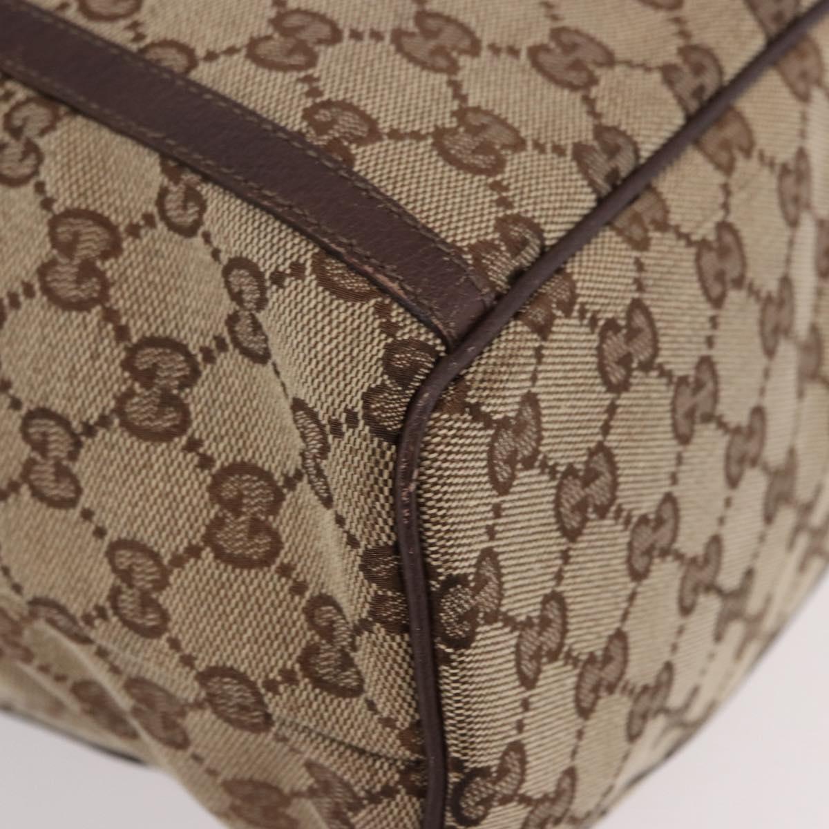 GUCCI GG Canvas Backpack Beige Gold 141642 Auth ep14925A