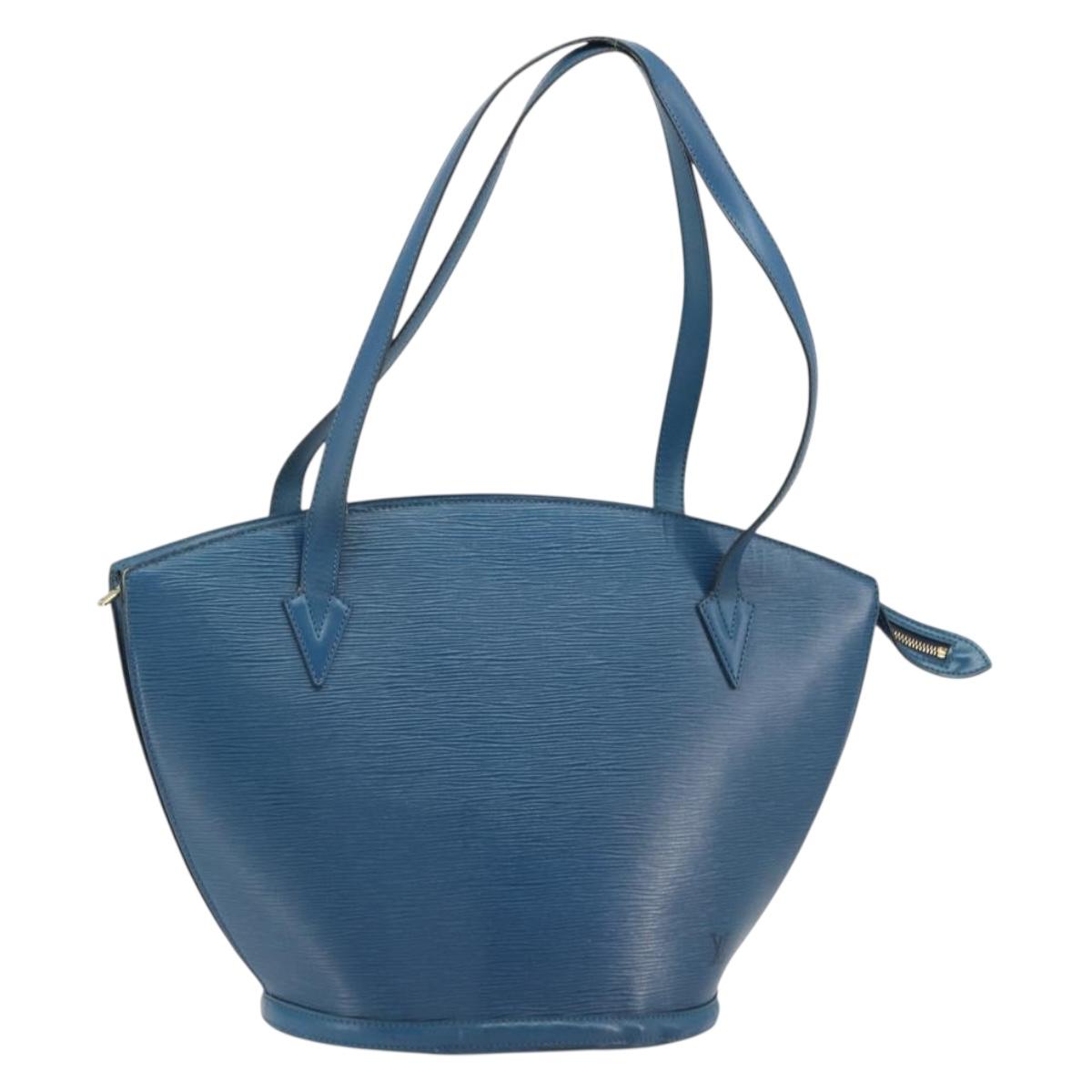 LOUIS VUITTON Epi Saint Jacques Shoulder Bag Blue M52275 LV Auth ep14927
