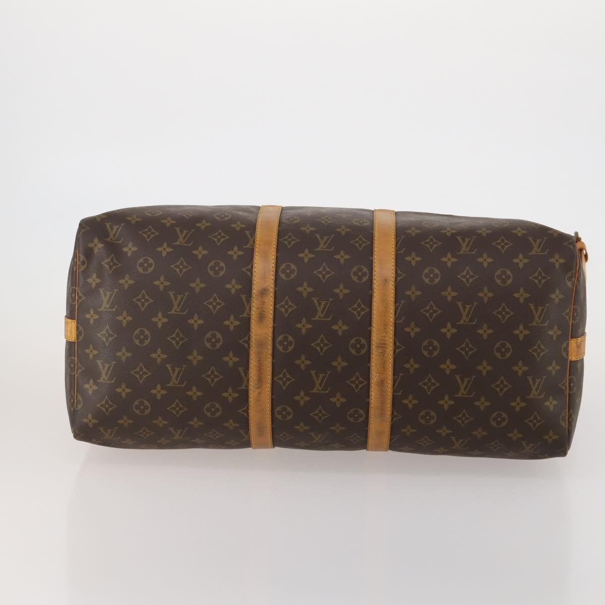 LOUIS VUITTON Monogram Keepall Bandouliere 60 Boston Bag M41412 LV Auth ep14932