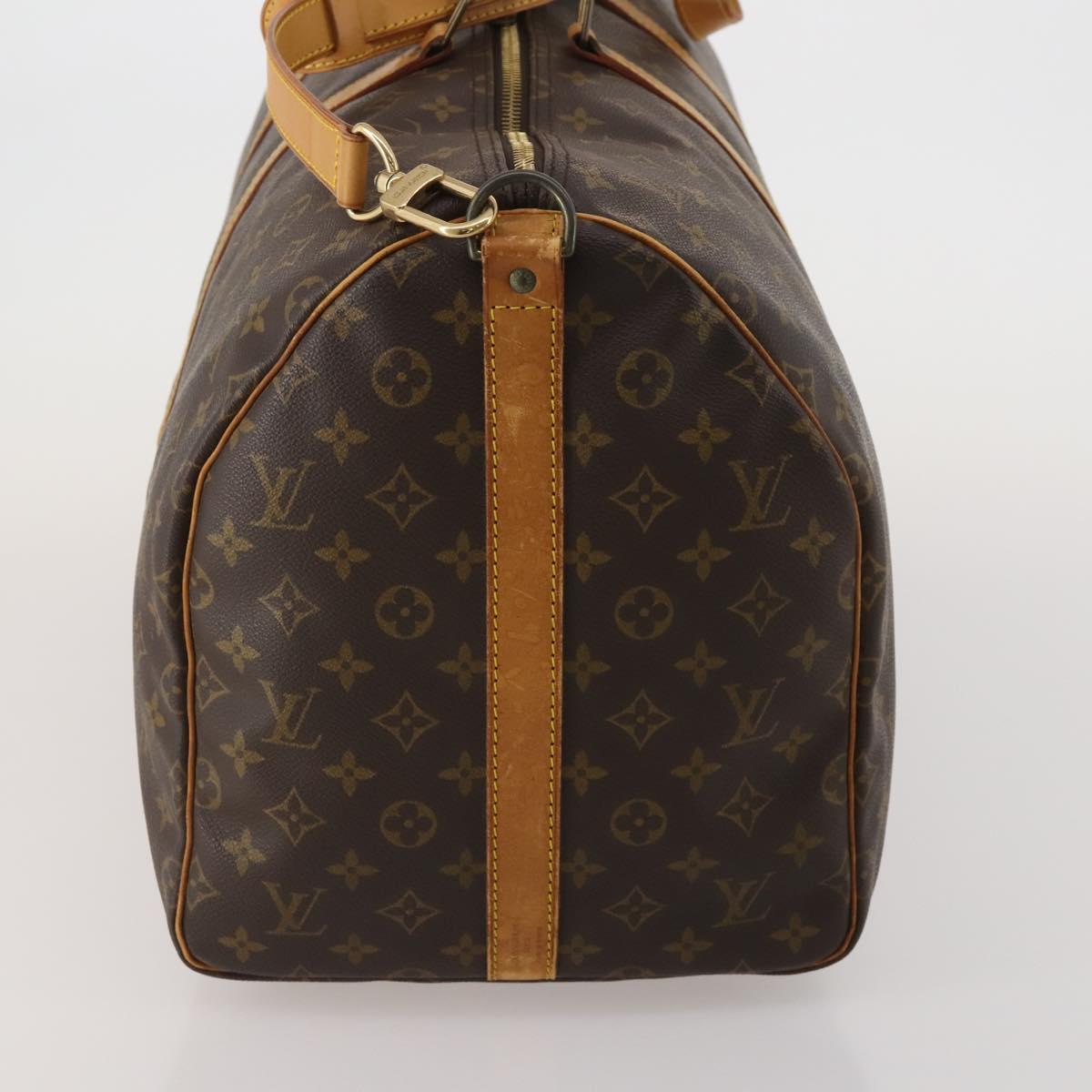 LOUIS VUITTON Monogram Keepall Bandouliere 60 Boston Bag M41412 LV Auth ep14932