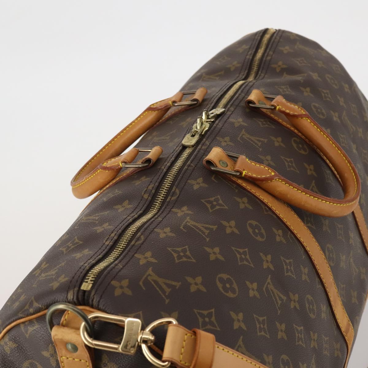 LOUIS VUITTON Monogram Keepall Bandouliere 60 Boston Bag M41412 LV Auth ep14932