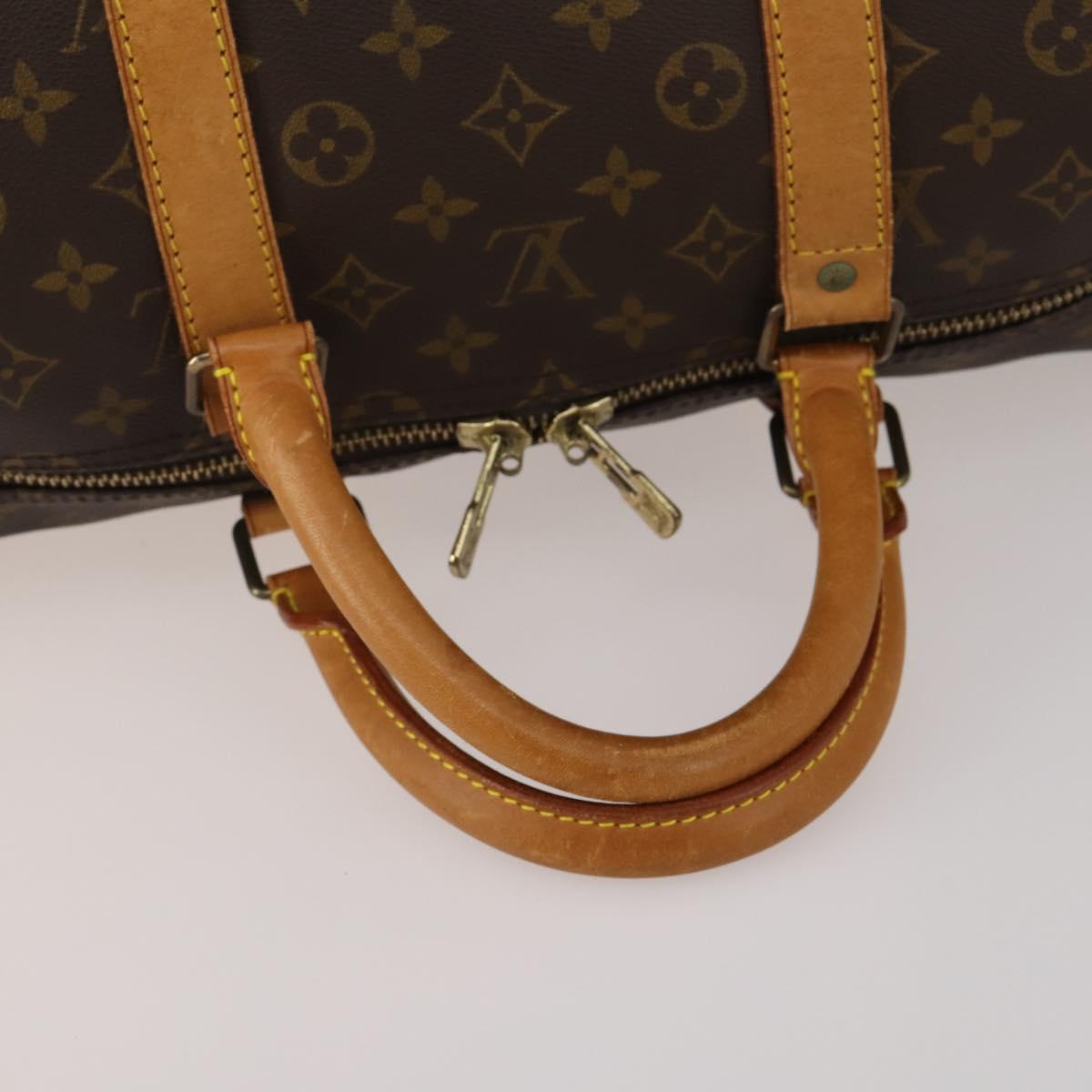 LOUIS VUITTON Monogram Keepall Bandouliere 60 Boston Bag M41412 LV Auth ep14932