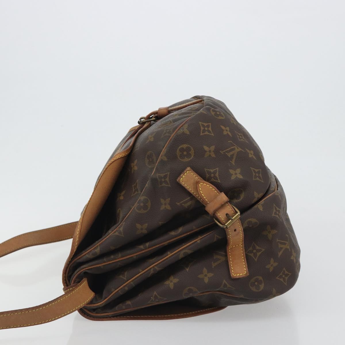 LOUIS VUITTON Monogram Saumur 35 Shoulder Bag M42254 LV Auth ep14937