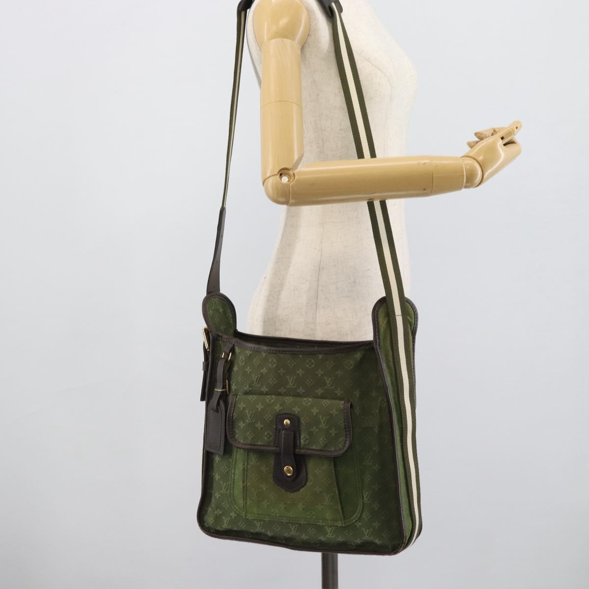 LOUIS VUITTON Monogram Mini Besace Mary Kate Bag TST Khaki M92322 Auth ep14948