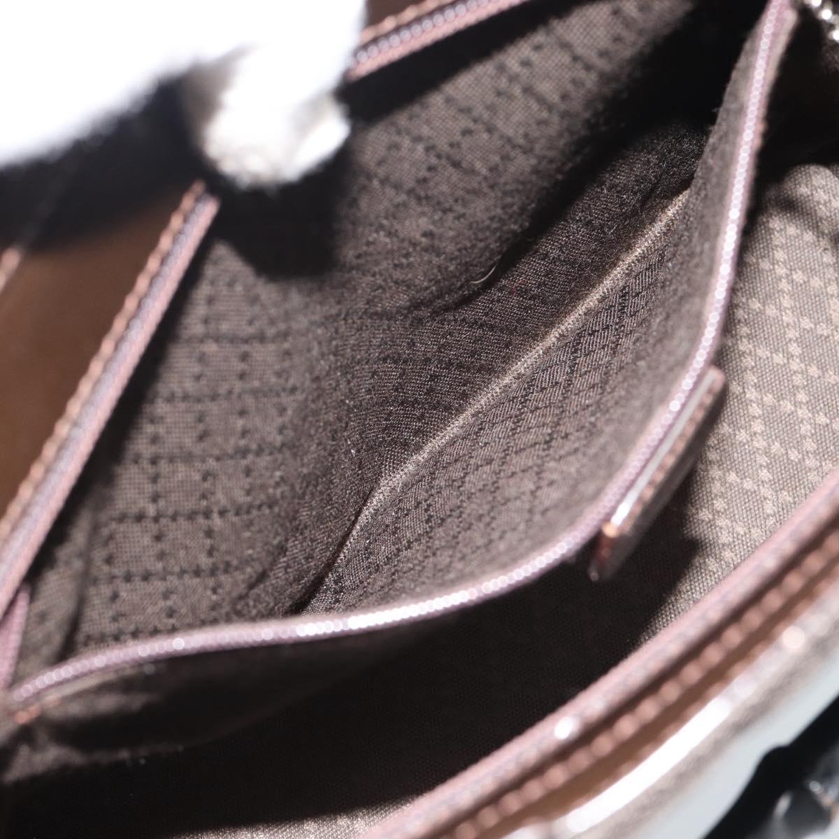 GUCCI Bamboo Hand Bag Canvas Brown Silver 000 1998 0588 Auth ep14949