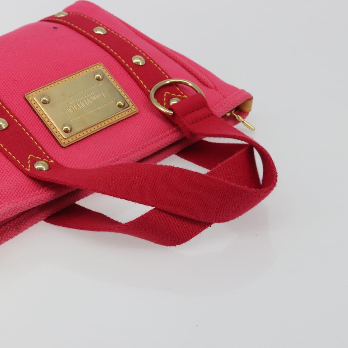 LOUIS VUITTON Antigua Cabas PM Hand Bag Rouge Pink M40088 LV Auth ep14951V