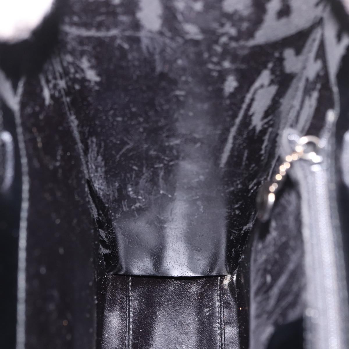 GUCCI Shoulder Bag Vinyl Black Clear 001 2058 1772 5 Auth ep14956