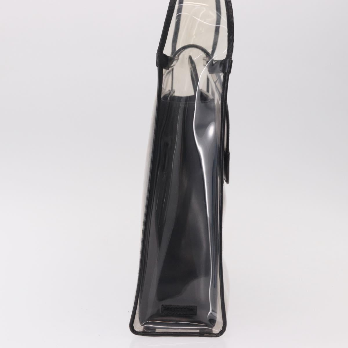 GUCCI Shoulder Bag Vinyl Black Clear 001 2058 1772 5 Auth ep14956