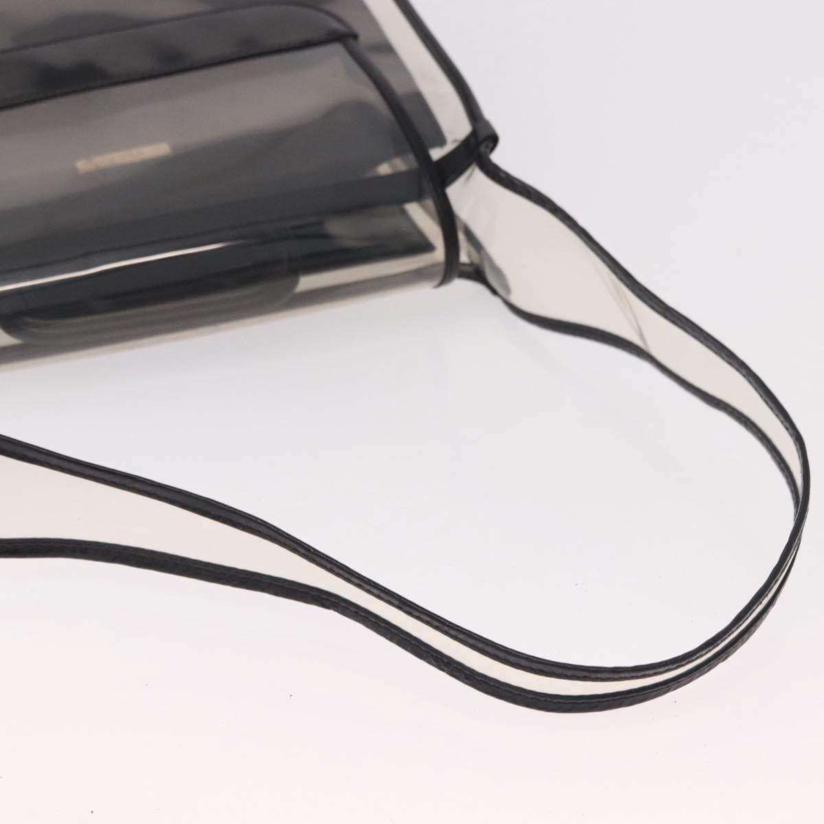GUCCI Shoulder Bag Vinyl Black Clear 001 2058 1772 5 Auth ep14956