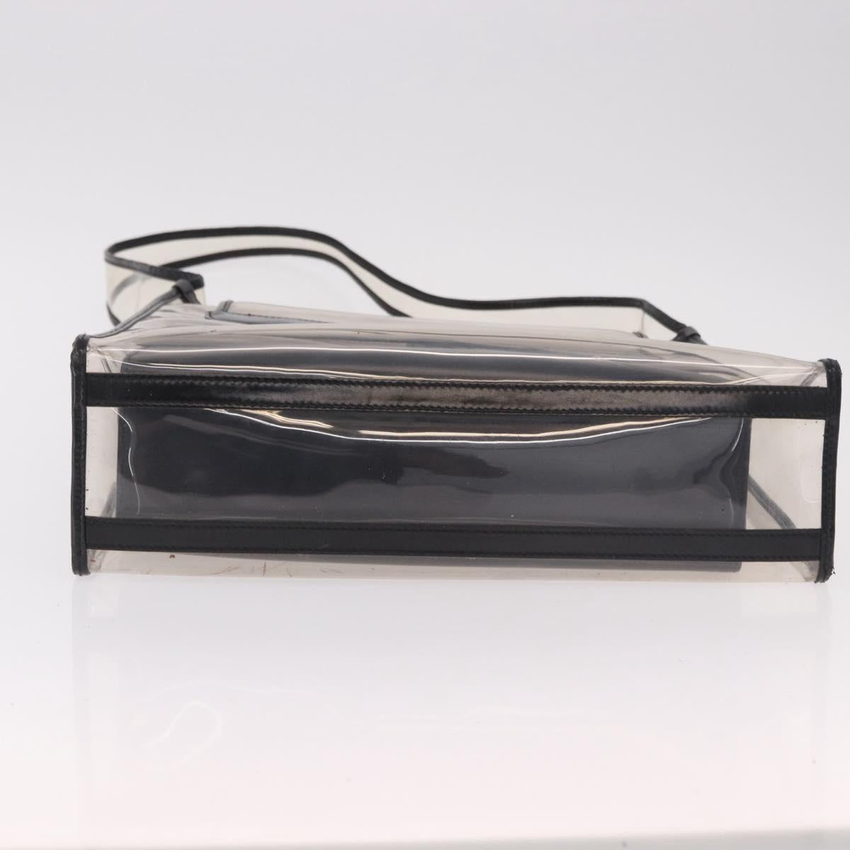 GUCCI Shoulder Bag Vinyl Black Clear 001 2058 1772 5 Auth ep14956