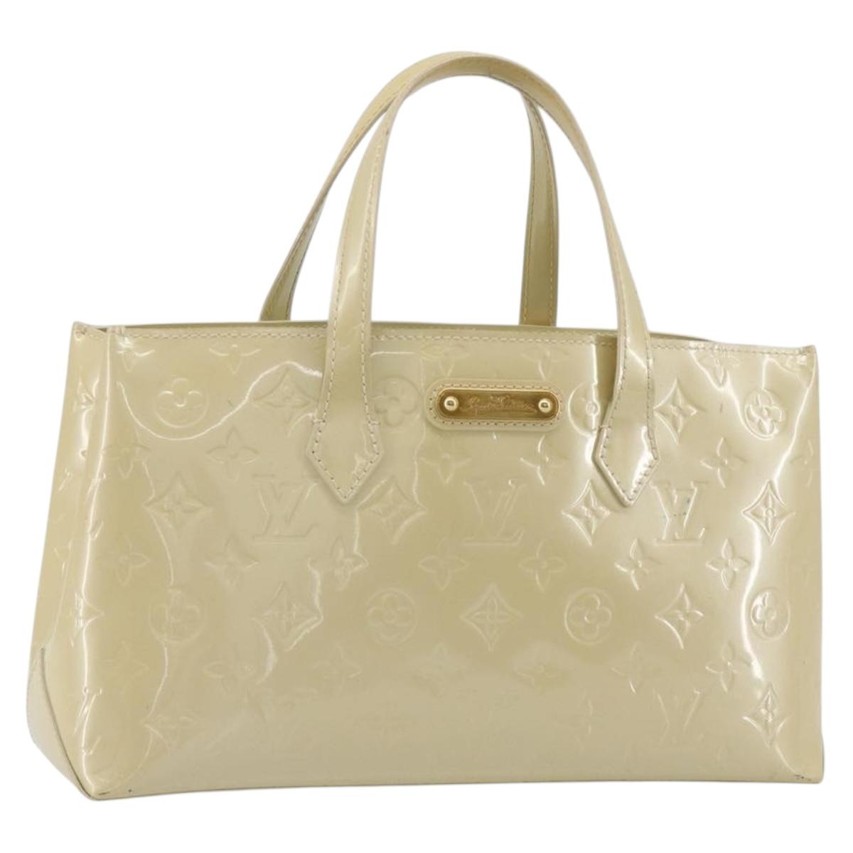 LOUIS VUITTON Monogram Vernis Wilshire PM Bag Broncorail M91452 Auth ep14958
