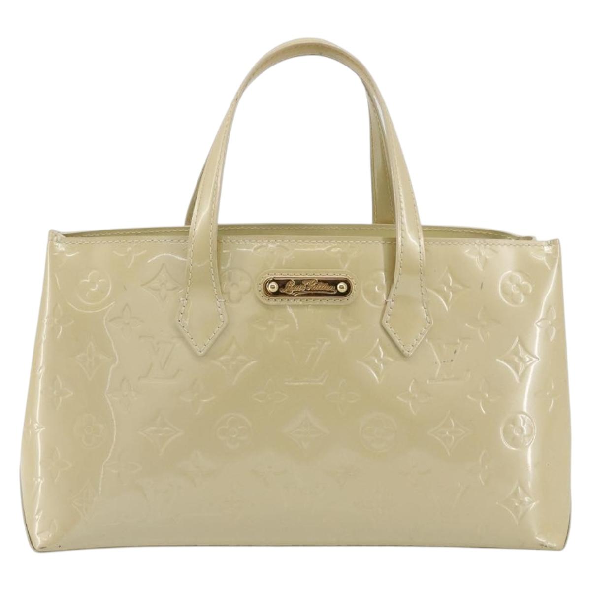 LOUIS VUITTON Monogram Vernis Wilshire PM Bag Broncorail M91452 Auth ep14958