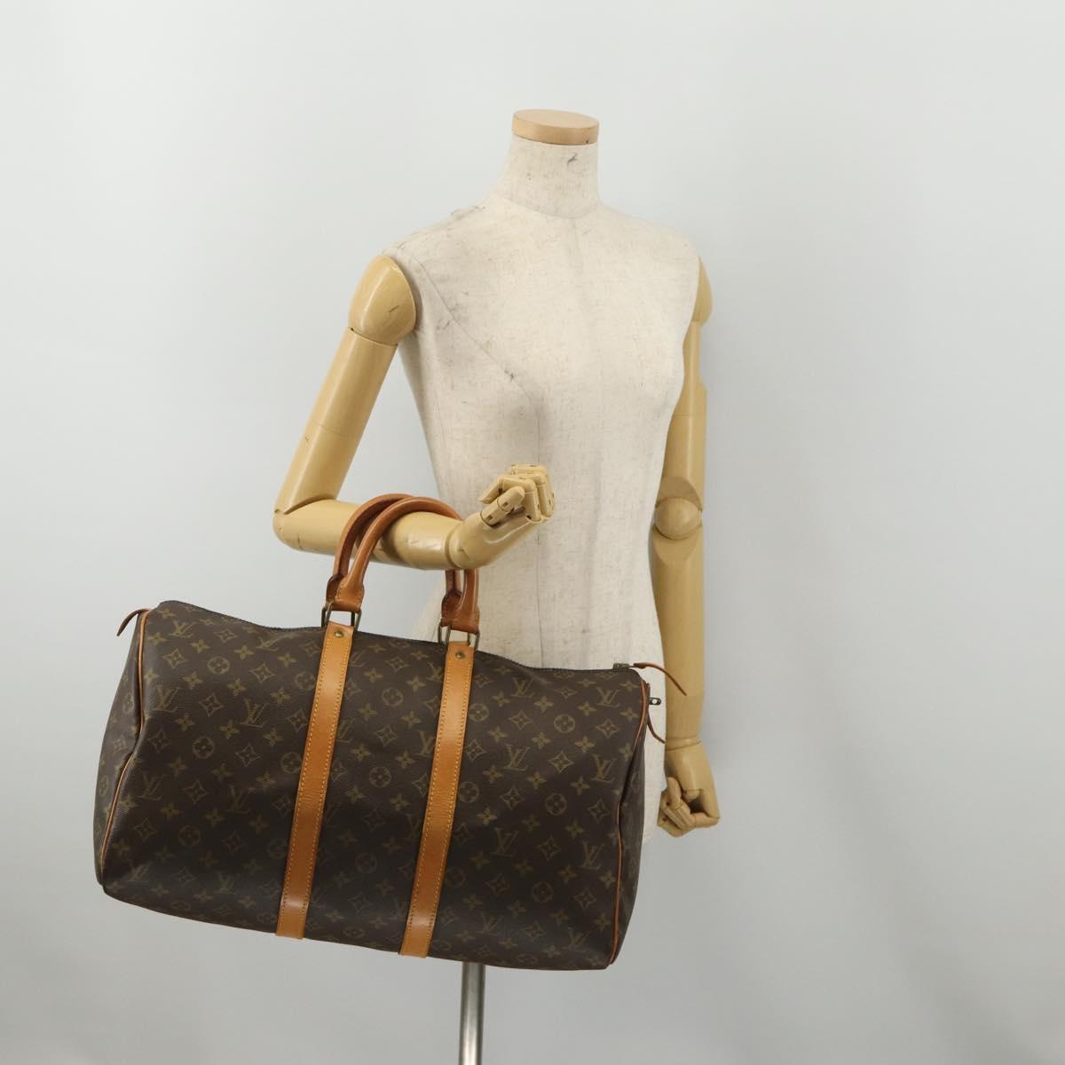 LOUIS VUITTON Monogram Keepall 45 Boston Bag M41428 LV Auth ep14965A