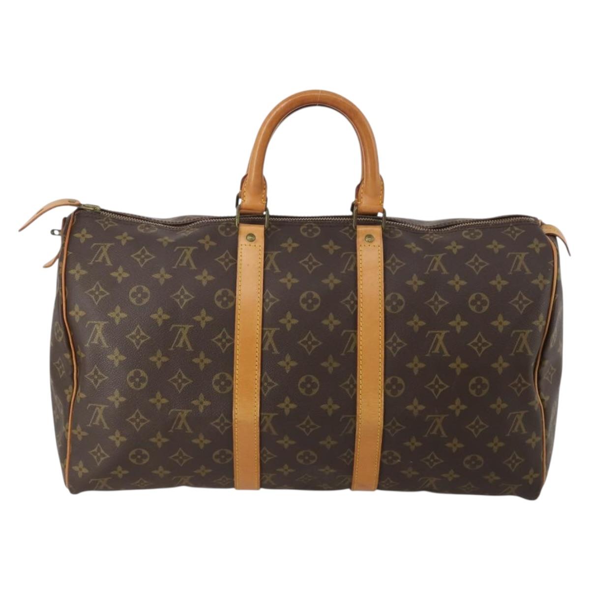 LOUIS VUITTON Monogram Keepall 45 Boston Bag M41428 LV Auth ep14965A