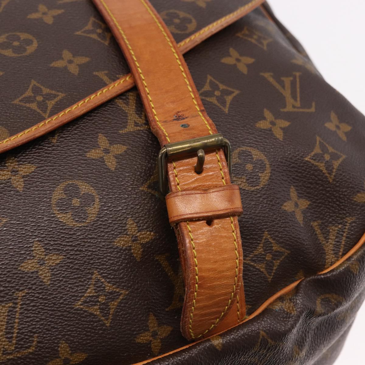 LOUIS VUITTON Monogram Saumur 43 Shoulder Bag M42252 LV Auth ep14979