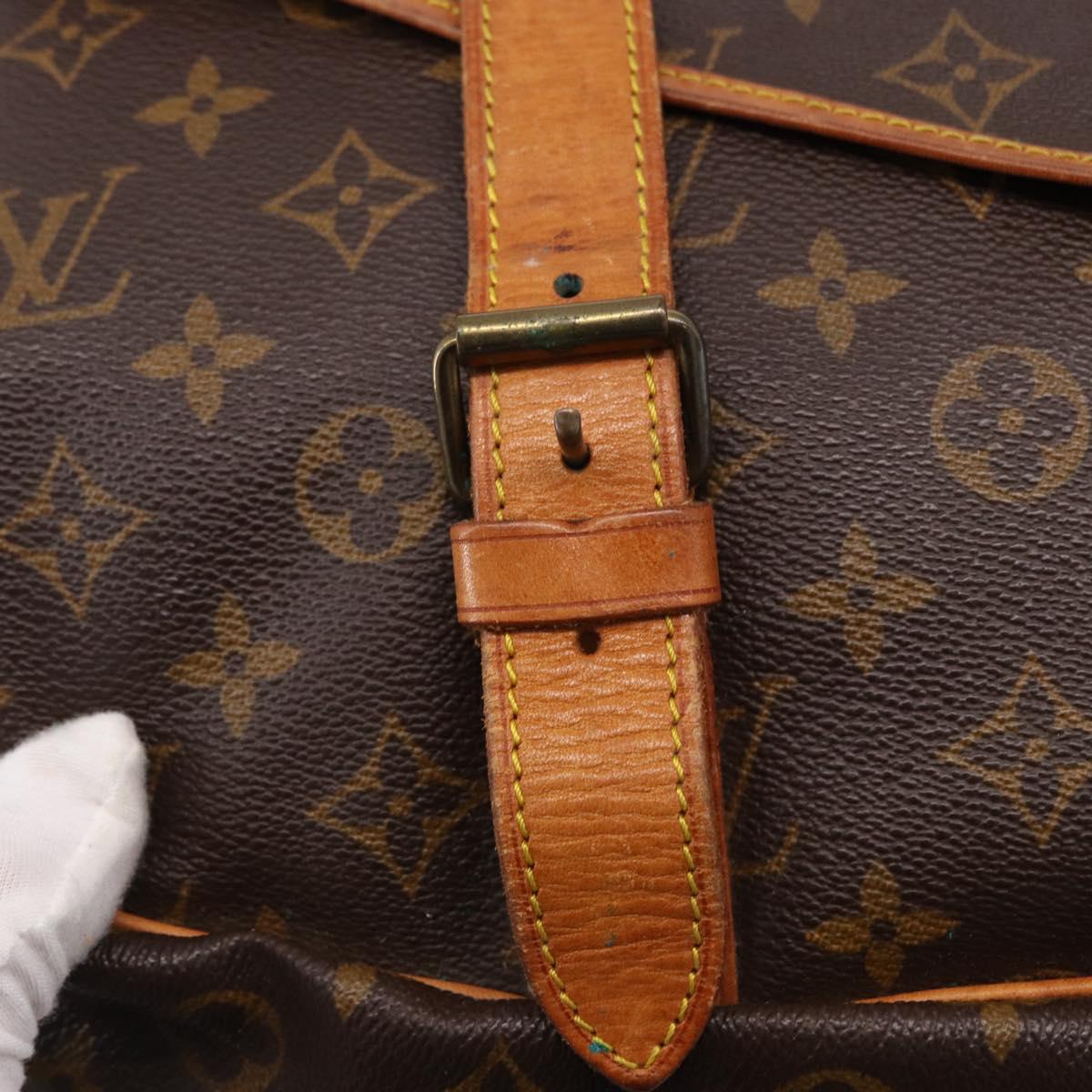 LOUIS VUITTON Monogram Saumur 43 Shoulder Bag M42252 LV Auth ep14979