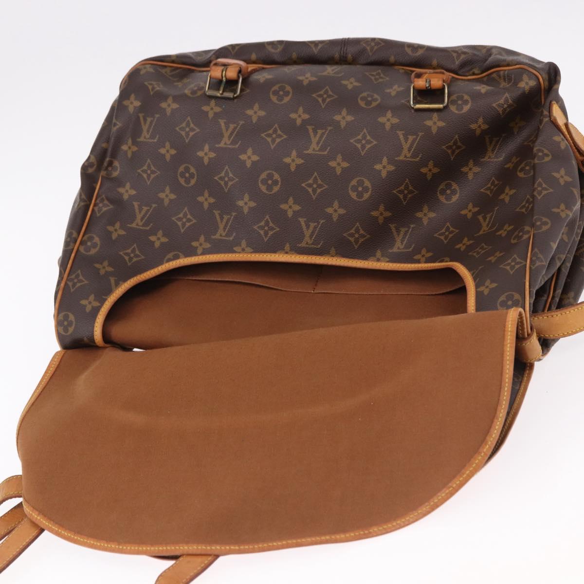 LOUIS VUITTON Monogram Saumur 43 Shoulder Bag M42252 LV Auth ep14979
