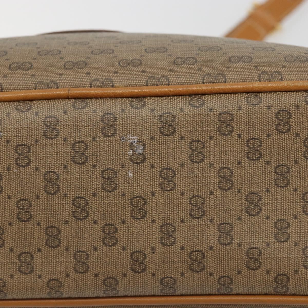 GUCCI Micro GG Supreme Shoulder Bag PVC Beige Gold 001 093 0942 Auth ep14983
