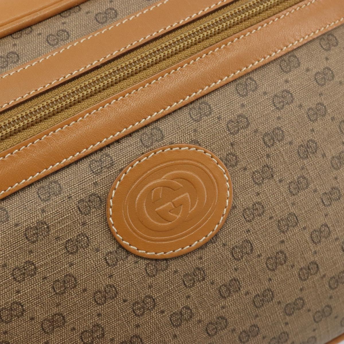 GUCCI Micro GG Supreme Shoulder Bag PVC Beige Gold 001 093 0942 Auth ep14983