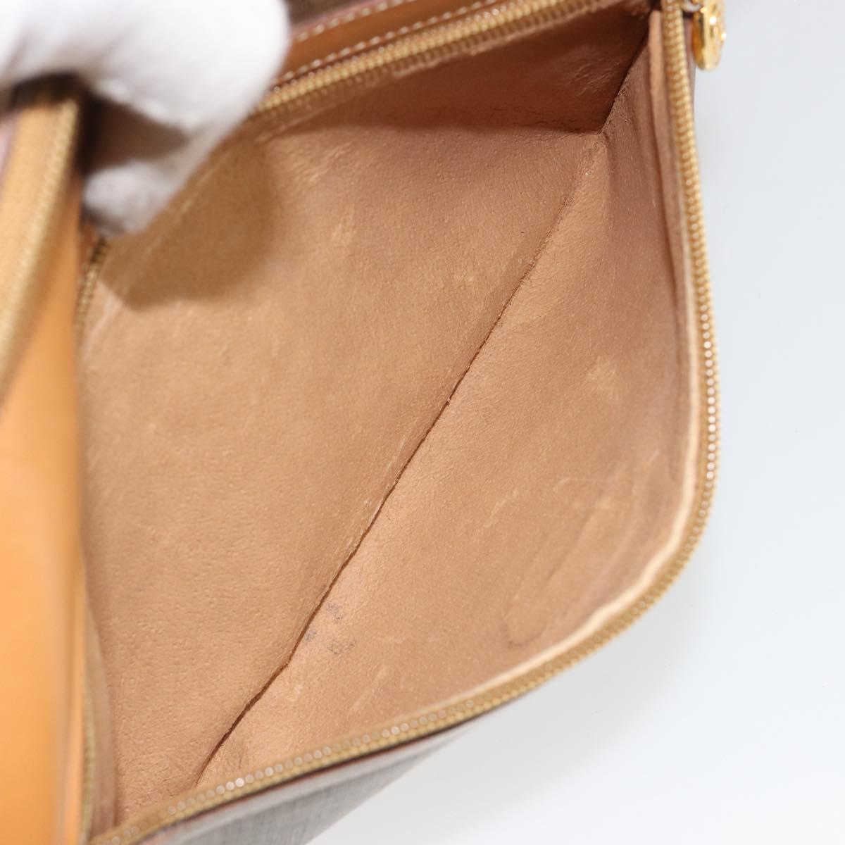 GUCCI Micro GG Supreme Shoulder Bag PVC Beige Gold 001 093 0942 Auth ep14983